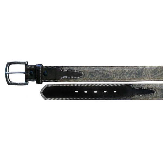 Twisted X Belt - Grey Elephant Stamp w/Black Billet - Irvine Tack & Western Wear