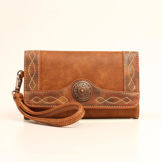 Blazin Roxx Ivy Clutch Wallet - Tan
