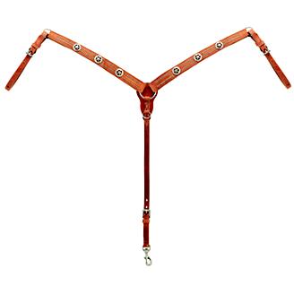 Weaver Texas Star Herman Oak Leather Tapered Breast Collar