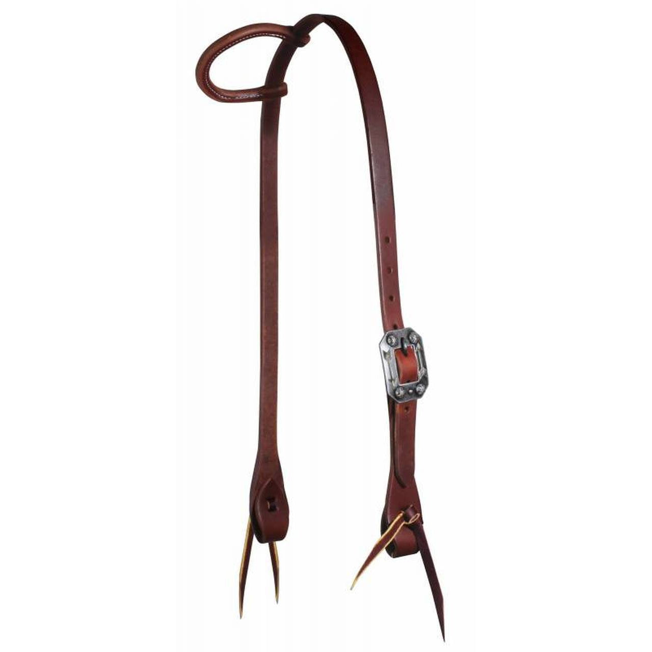 Professional's Choice Ranch 3/4" Heavy Oil Single Ear Headstall - Arrow