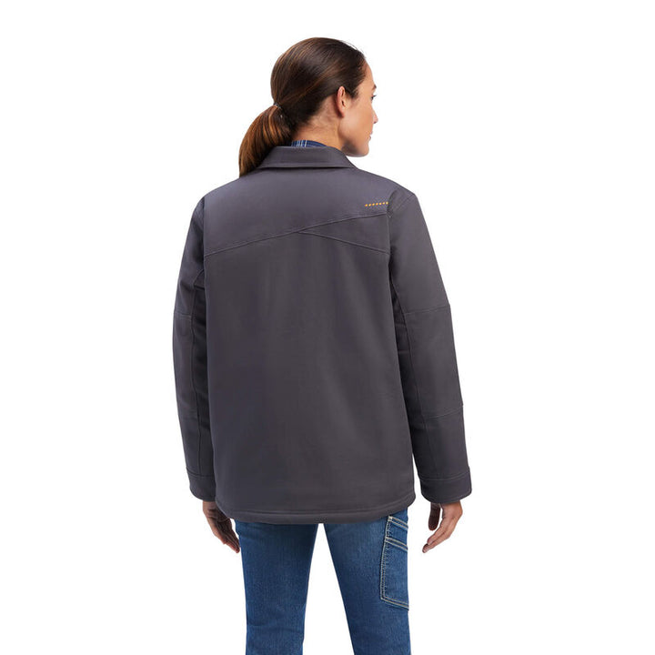 Ariat Womens Rebar Duracanvas Sherpa Lined Coat - Rebar Grey