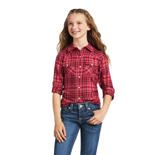 Ariat Girls Real LS Adobe Shirt