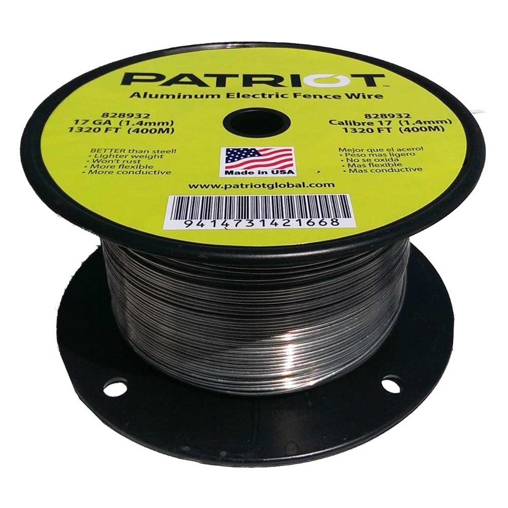 Patriot Aluminum Electric Fence Wire 17 GA 1320  FT