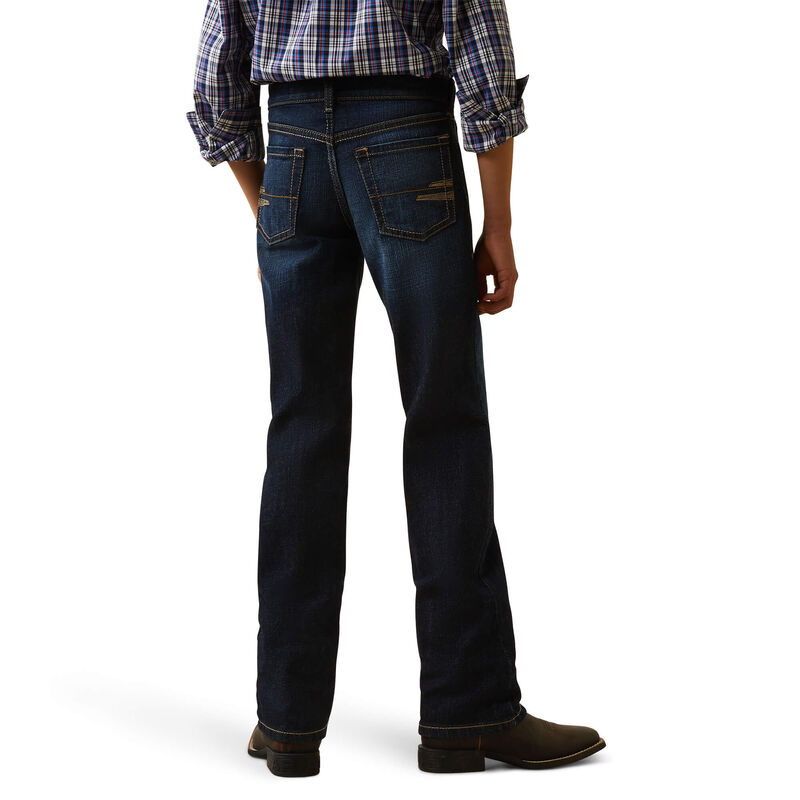 **Ariat Boys B5 Slim Trevor Straight Jeans - Mineral Blue