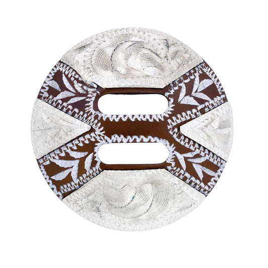 CNCHO SLOT 1-1/2" ANTI. SLVR W/ENGRAVE