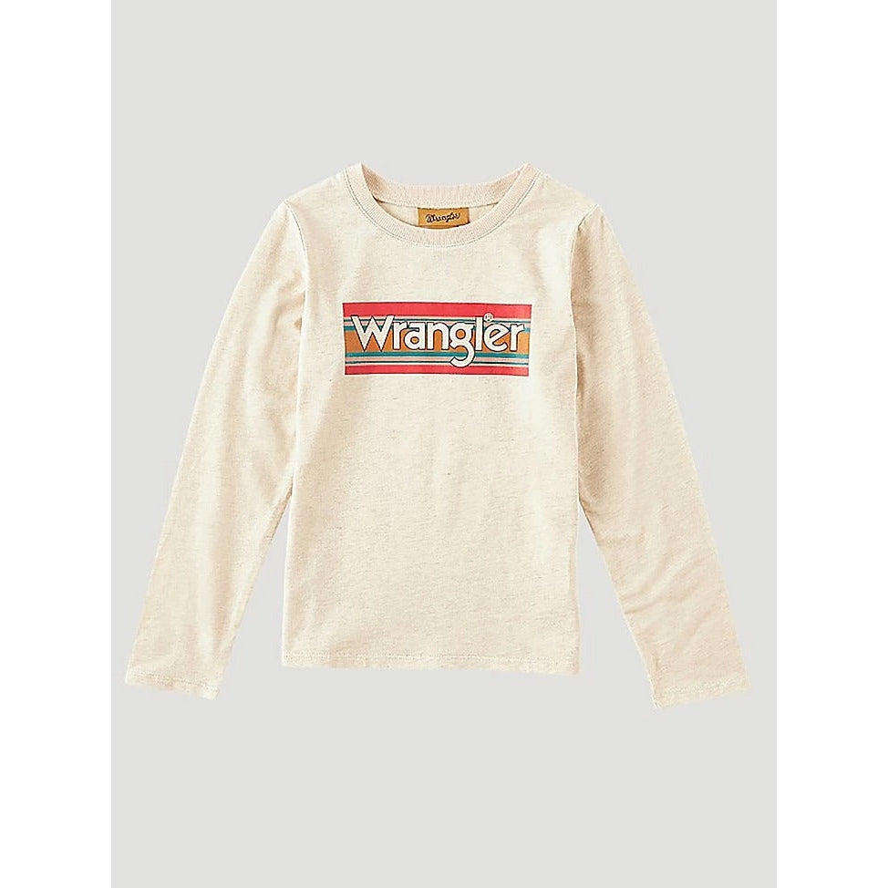 Wrangler Girls Long Sleeve Painted Sunset Logo