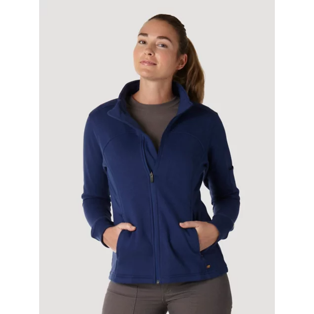 Wrangler Rigs Workwear Womens Work Jacket  Blue Depths