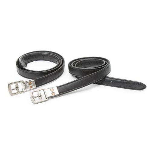 Adelfia Grand Prix Stirrup Leathers 48"x1"/54"x1" - Brown/Black