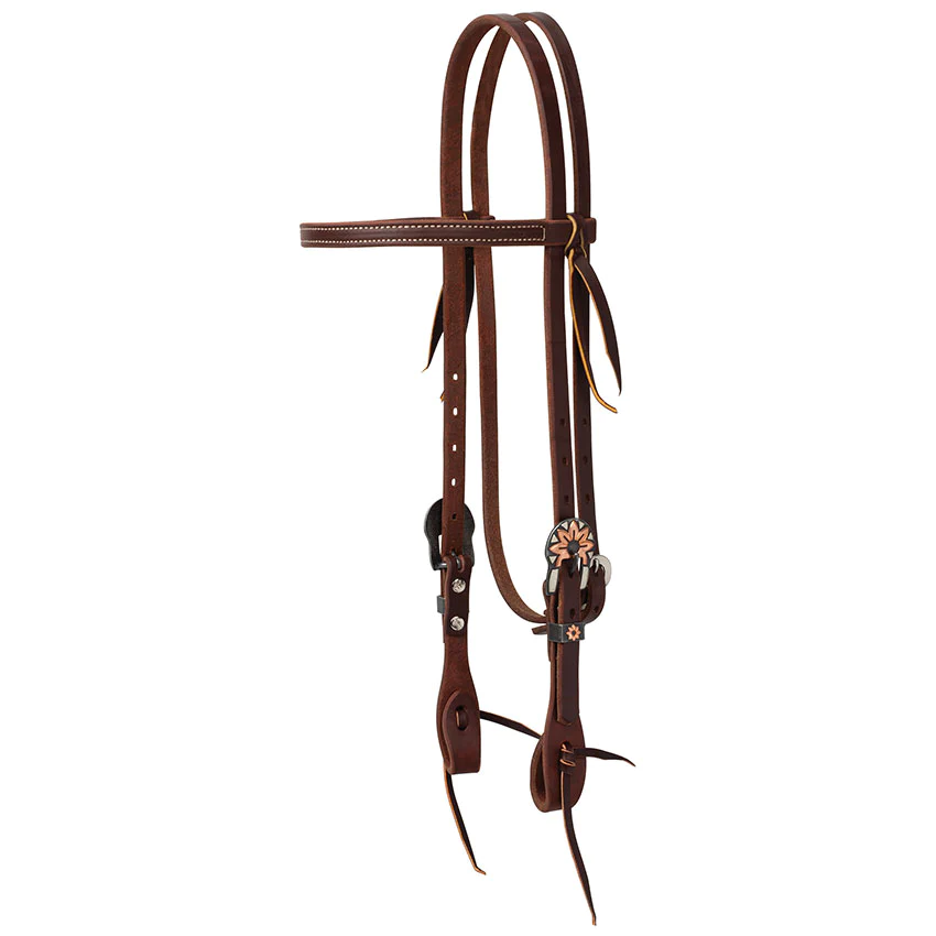 Weaver Work Tack Co Flower Browband Headstall
