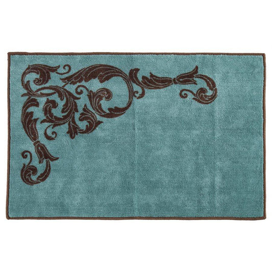 Wyatt Rug, 24" x 36", Turquoise