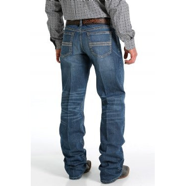 Cinch Mens Grant Arenaflex Relaxed Fit Bootcut Jeans - Medium Stonewash