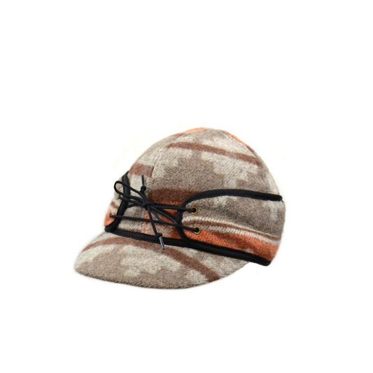 Crown Cap Wool Blend Railroad Hat - Navajo Print