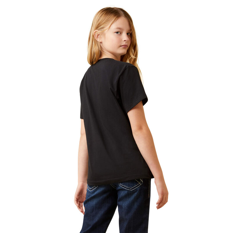 Ariat Girls Rainbow Sunset SS Tee - Black