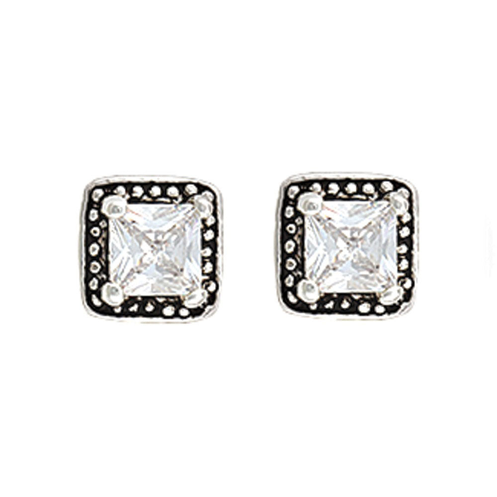 Montana Silversmiths Studded Square Earrings