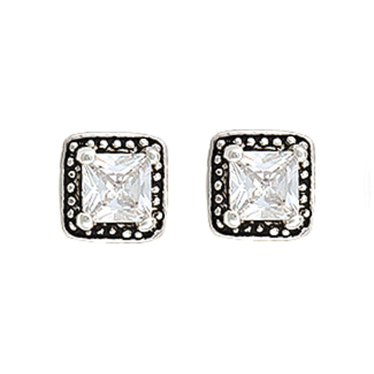 Montana Silversmiths Studded Square Earrings