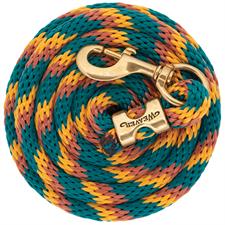 Weaver Leather Poly Lead Rope with Solid Brass 225 Snap - Multiple Colours - Irvine Tack &amp; Western Wear