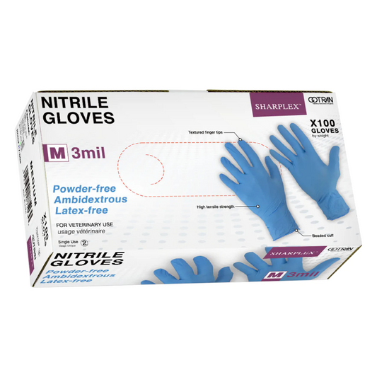 Sharplex Nitrile Gloves Powder Free - Medium