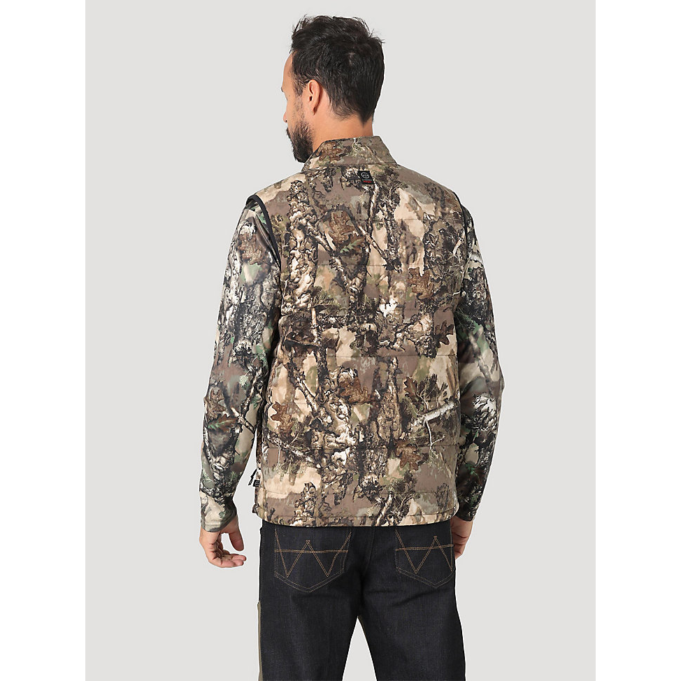 Wrangler ATG Hunter Men's Mid Layer Vest - Warmwoods Camo