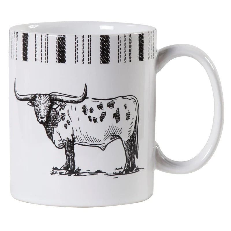 HiEnd Accents Ranch Life Mug Longhorn
