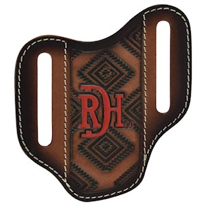 Red Dirt Pancake Knife Sheath - Thunderbird Logo Patch