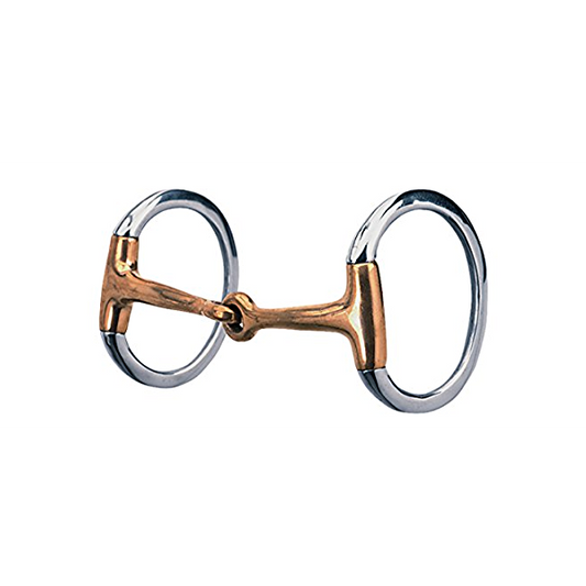 Weaver 5-1/2" Eggbutt Copper Plated Snaffle Bit