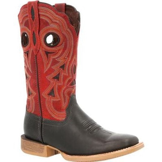 **Durango Lady Rebel Pro 12" Black/Red Ladies Boots