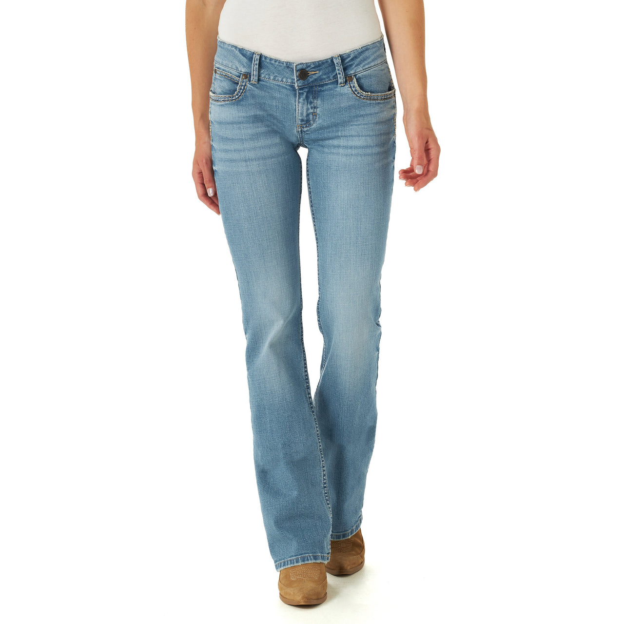 Wrangler Women's Retro Sadie Low Rise Bootcut Jeans - Light Wash