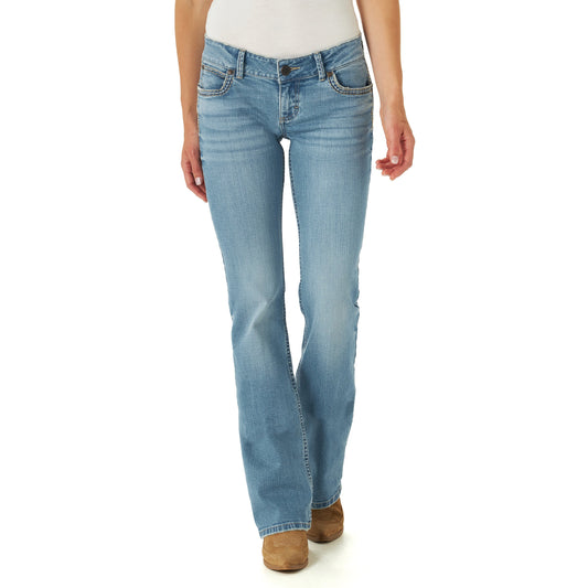 Wrangler Women's Retro Sadie Low Rise Bootcut Jeans - Light Wash