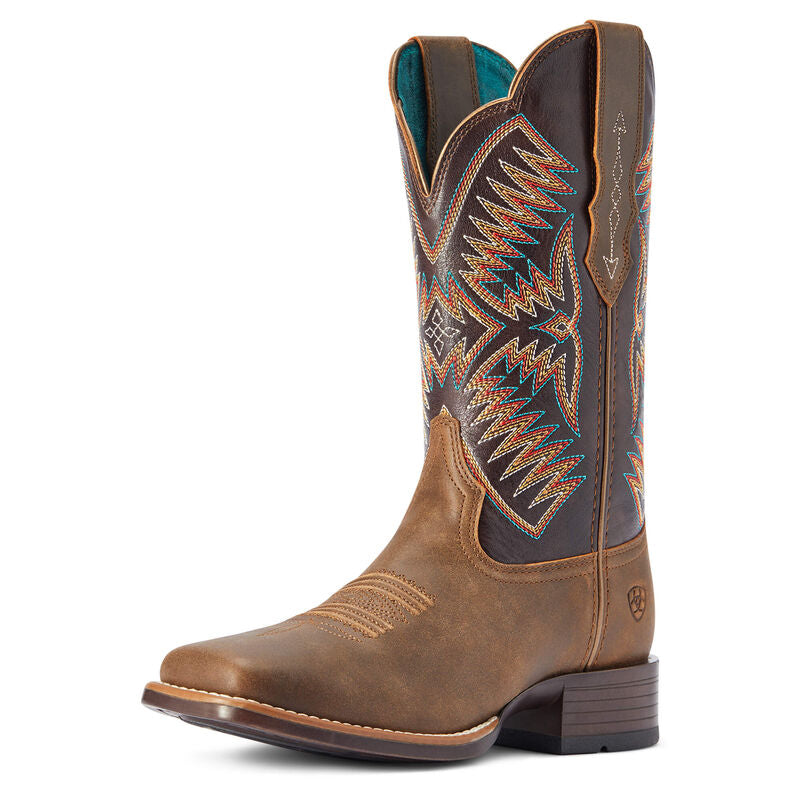 Ariat Womens Odessa StretchFit Western Boots - Fateful Brown