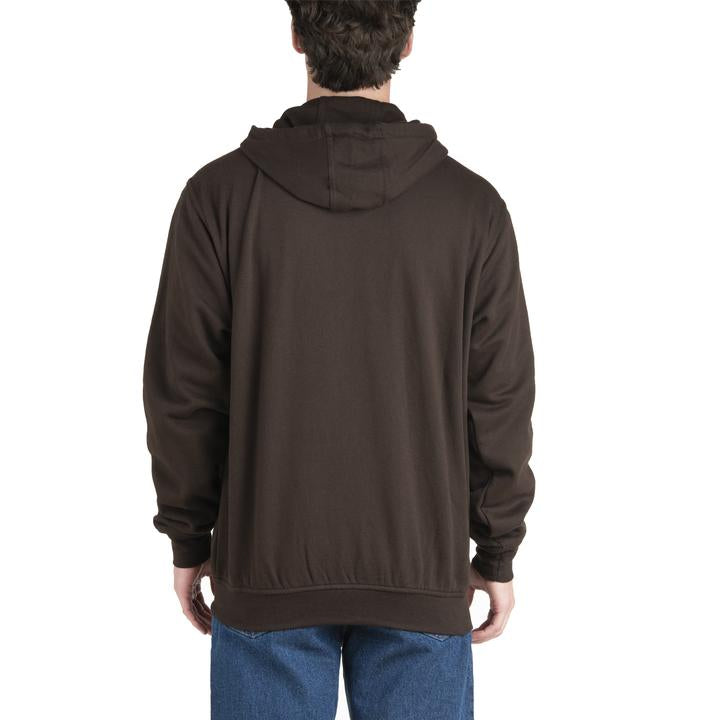 Berne Men's Original Thermal Hooded Sweatshirt - Dark Brown