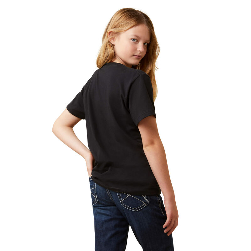 Ariat Girls Vintage Rodeo SS Tee - Black