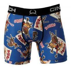 Cinch Mens 6" Rodeo Boxer Brief  Royal