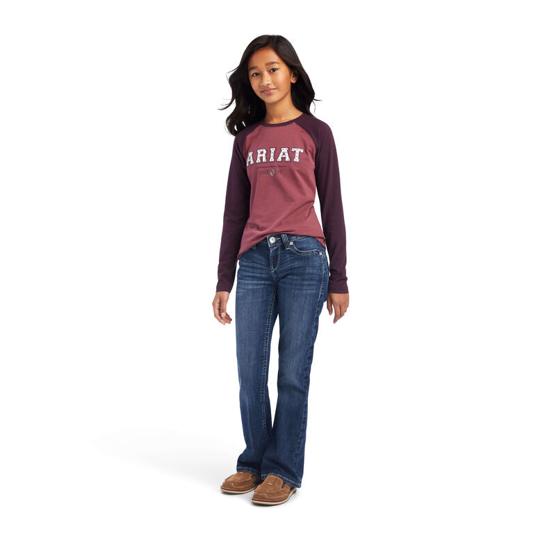 Ariat Youth Varsity LS T-Shirt