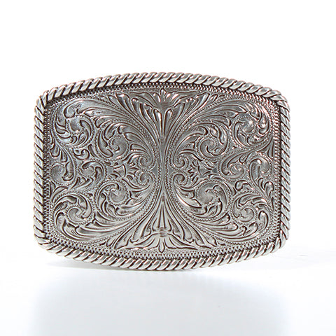 Nocona Mens Buckle - Rectangle Twisted Floral