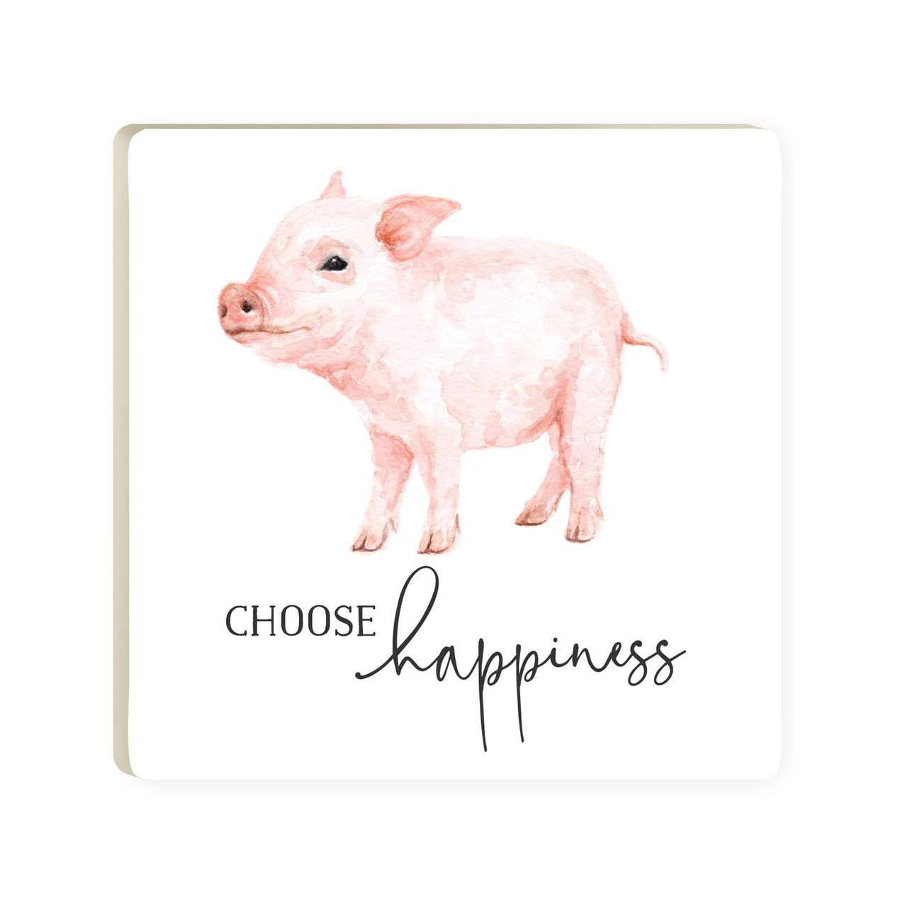 Edenborough 4" Square Coaster - Choose Happiness