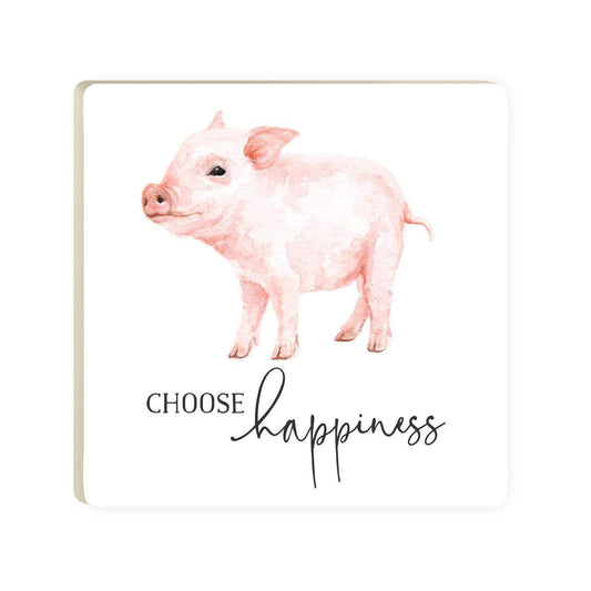 Edenborough 4" Square Coaster - Choose Happiness