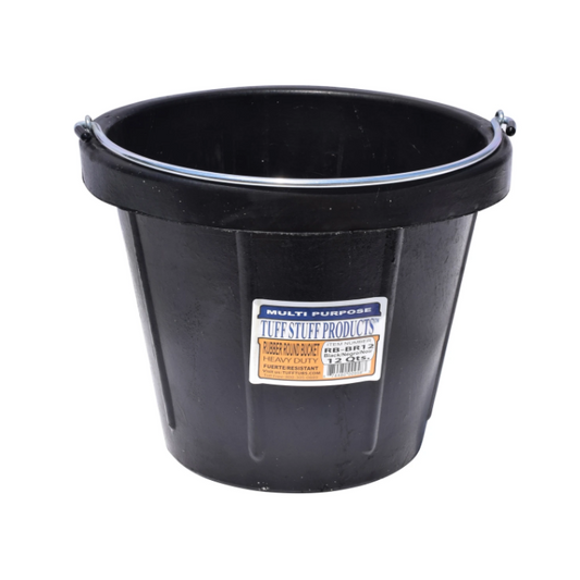 Tuff Stuff Rubber Round Bucket 12 qt