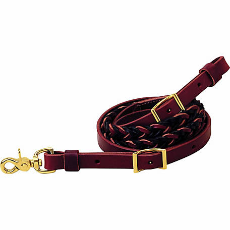 Weaver Classic Two-Tone 5-Plait Roper Rein, 3/4" x 8' - Irvine Tack & Western Wear