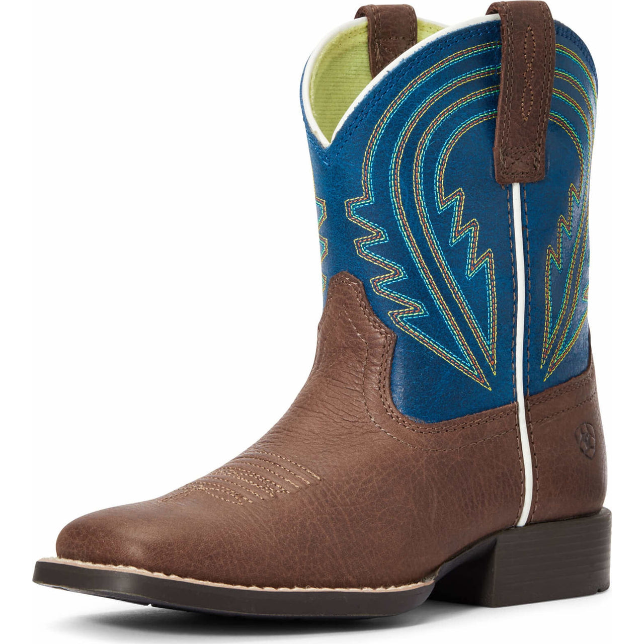 Ariat Youth Lil Hoss Western Boots - Chocolate/Navy