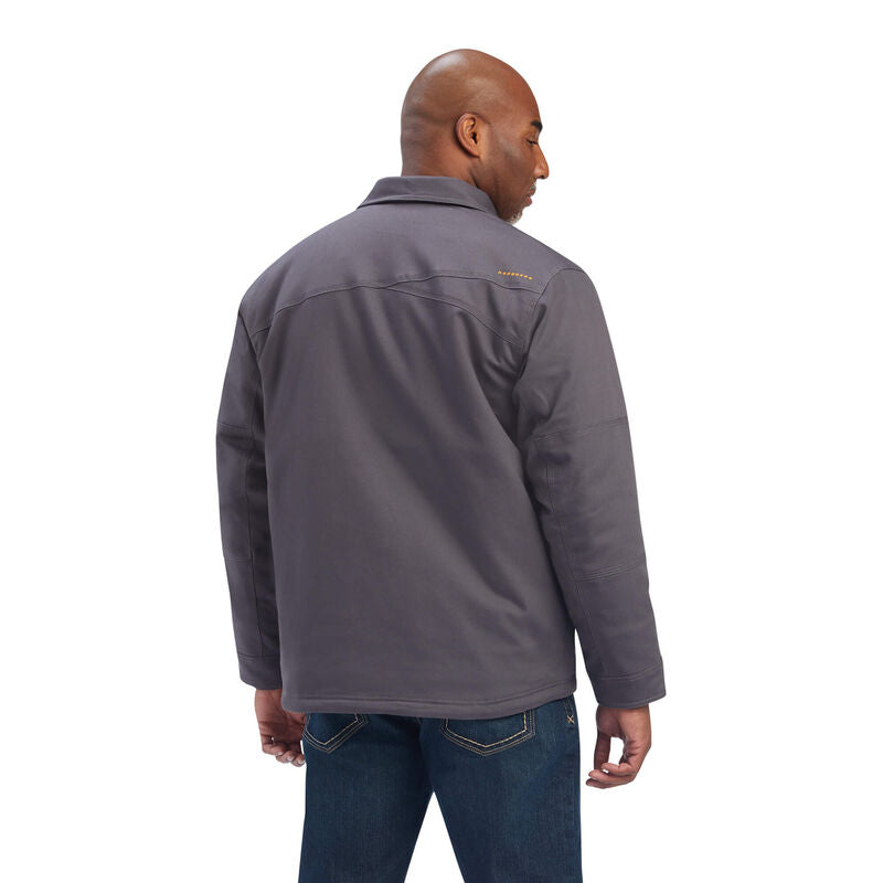 Ariat Mens Rebar Duracanvas Sherpa Lined Coat