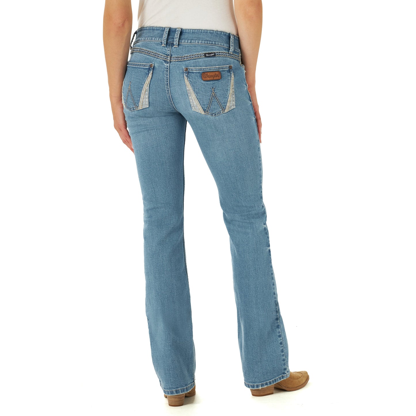 Wrangler Women's Retro Sadie Low Rise Bootcut Jeans - Light Wash