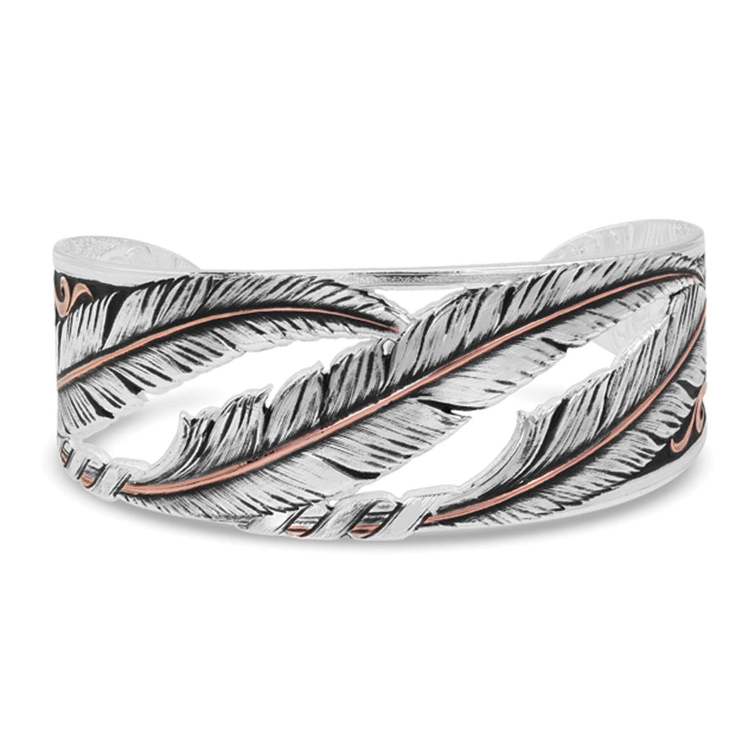 Montana Silversmith Wind Dancer Pierced Feather Cuff Bracelet
