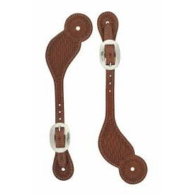 Weaver Basketweave Skirting Leather Spur Straps - Regular