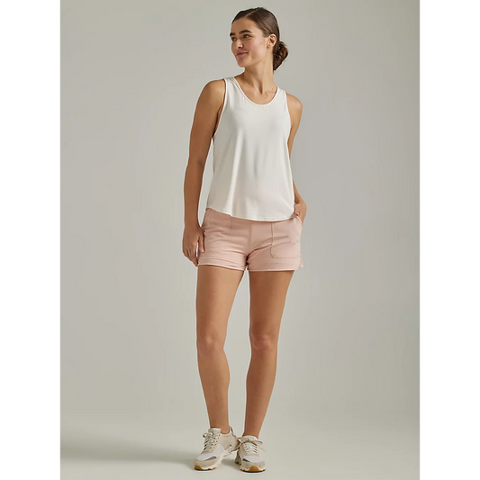Wrangler Women's ATG Mixed Material Shorts - Rose