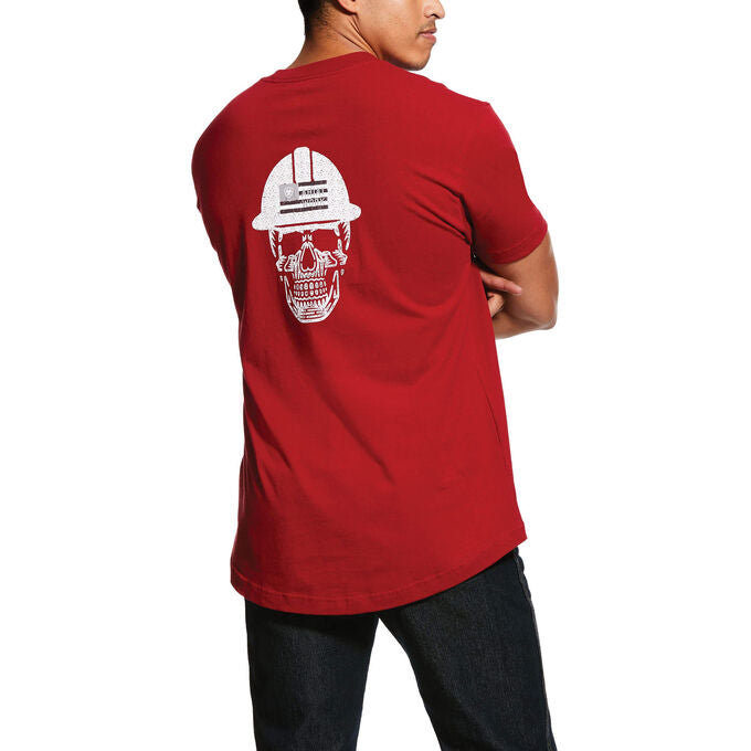 Ariat Men's Rebar CTNSTR Roughneck GRFC SS T-Shirt Red