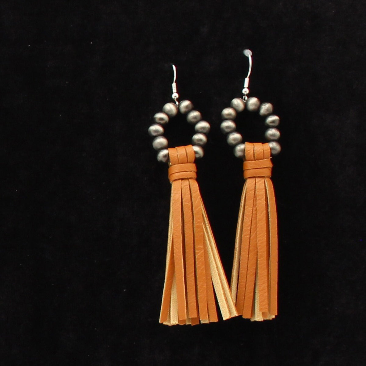 SS Bead Fringe Pendant Earring - Irvine Tack & Western Wear