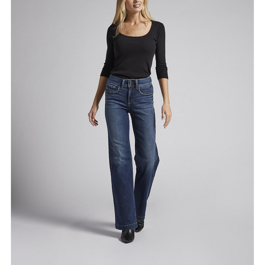 Silver Women's Avery High Rise Trousers