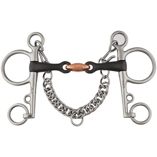 Shires Double Jointed Pelham w/Sweet Iron Bit