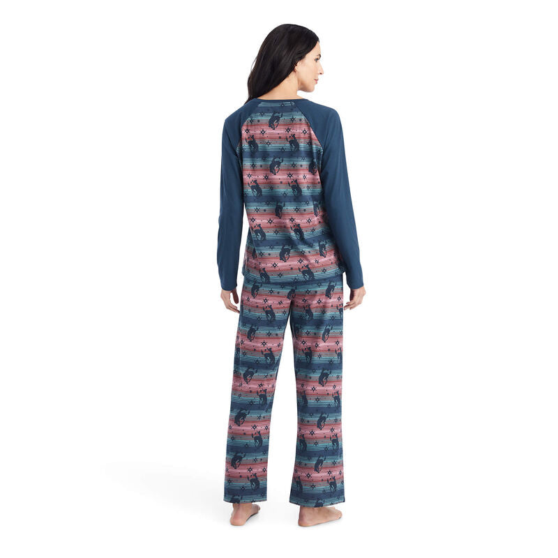 Ariat Womens Pajama Set Bucking Serape