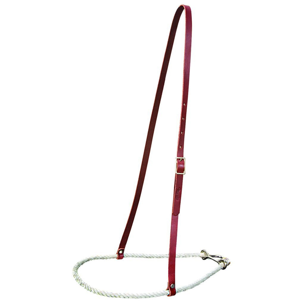 Circle L Leather Tie Down Noseband - Horse Size - Gass Horse
